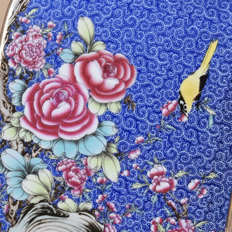 Vases en céramique chinoise – Motifs floraux et oiseaux décoratifs L'univers-du-vase