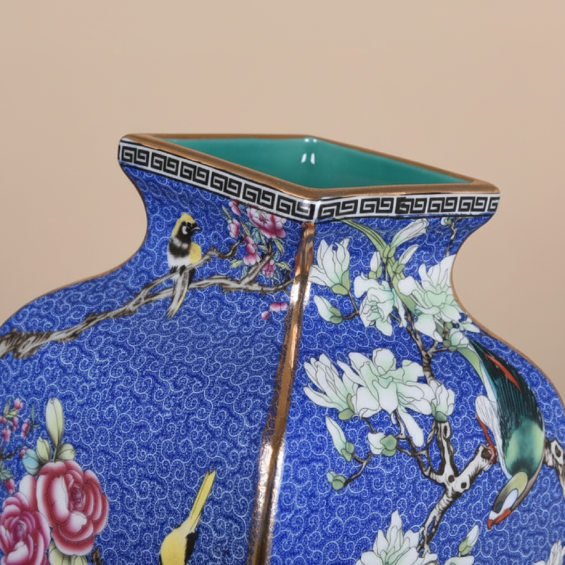 Vases en céramique chinoise – Motifs floraux et oiseaux décoratifs L'univers-du-vase