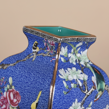 Vases en céramique chinoise – Motifs floraux et oiseaux décoratifs L'univers-du-vase