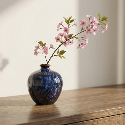 Vases en céramique effet craquelé