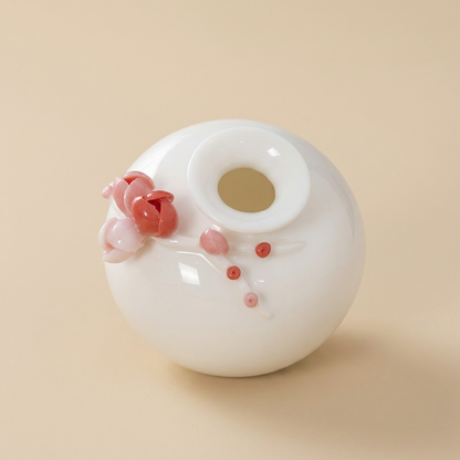 Vases en céramique fleurs de prunier