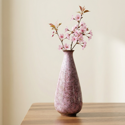 Vases en céramique effet craquelé