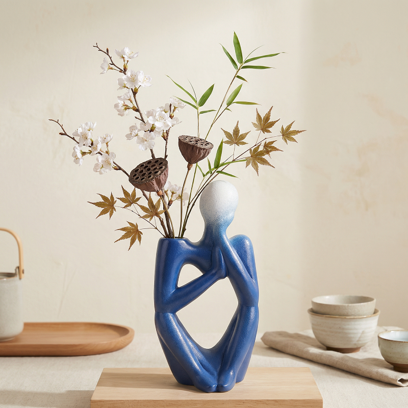Vases décoratifs sculpturaux en céramique
