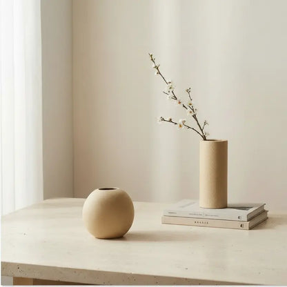 Vase en bois rétro boule L'univers-du-vase