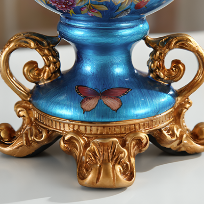 Vases décoratifs en résine style baroque floral – Élégance classique L'univers-du-vase