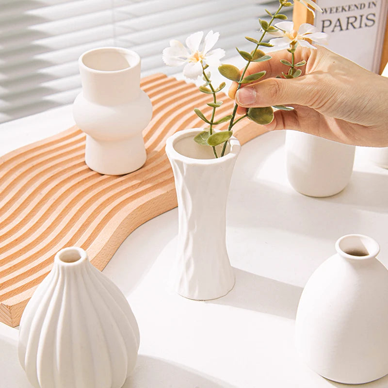 Vases en ceramique design blanc lifestyle