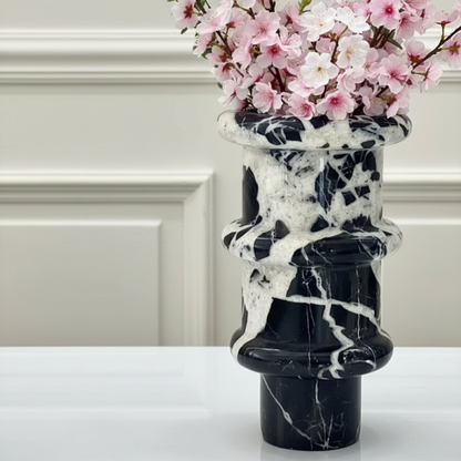 Vases marbre design noir interieur