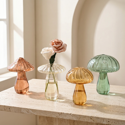 Vases verre design champignon lifestyle