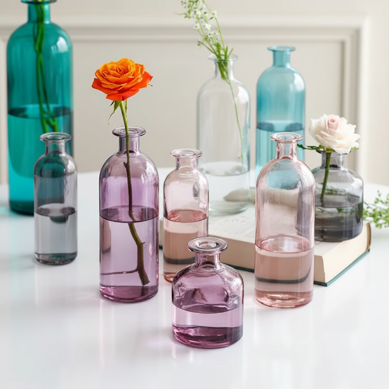 Vases verre minimaliste contemporain lifestyle