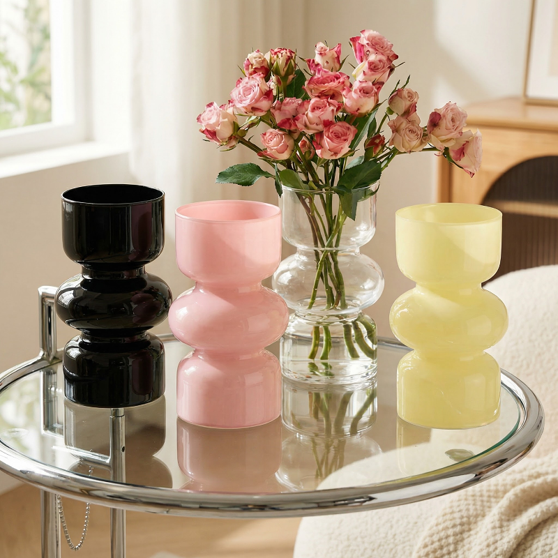 Vases verre style nordique intemporel intérieur