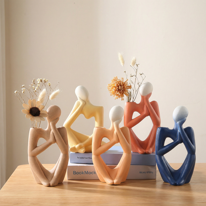 Vases décoratifs sculpturaux en céramique