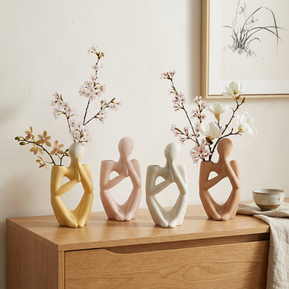 Vases décoratifs sculpturaux en céramique