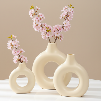 Vases donut en plastique – Design décoratif moderne L'univers-du-vase