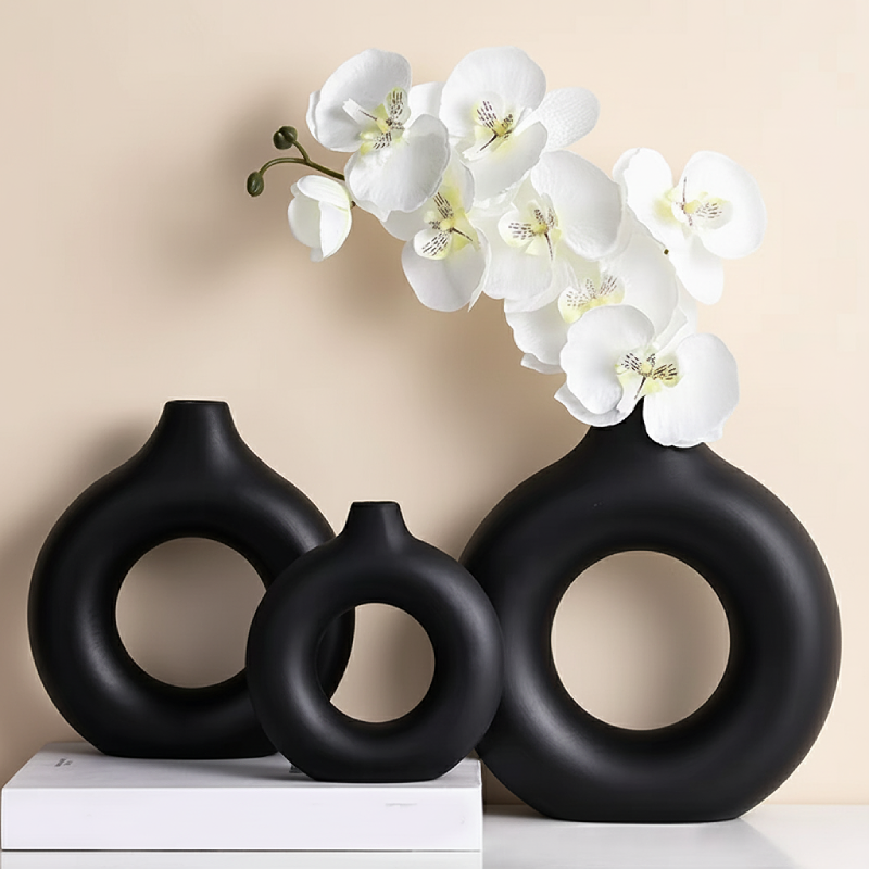 Vases donut en plastique – Design décoratif moderne L'univers-du-vase