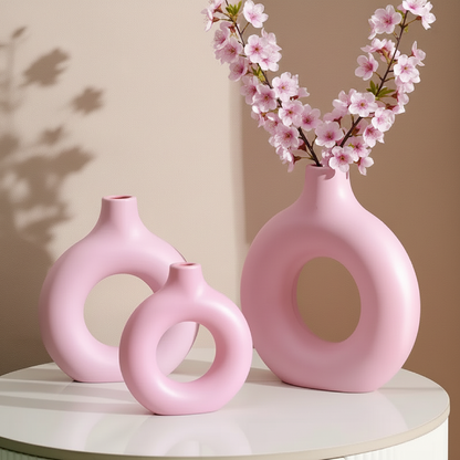 Vases donut en plastique – Design décoratif moderne L'univers-du-vase