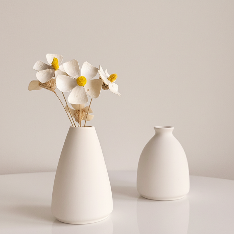 Vases en céramique blanche – Design minimaliste et contemporain L'univers-du-vase
