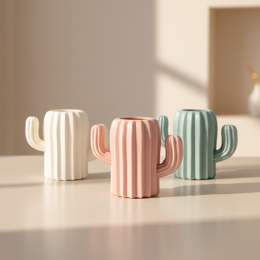 Vases cactus en plastique – Design décoratif moderne L'univers-du-vase