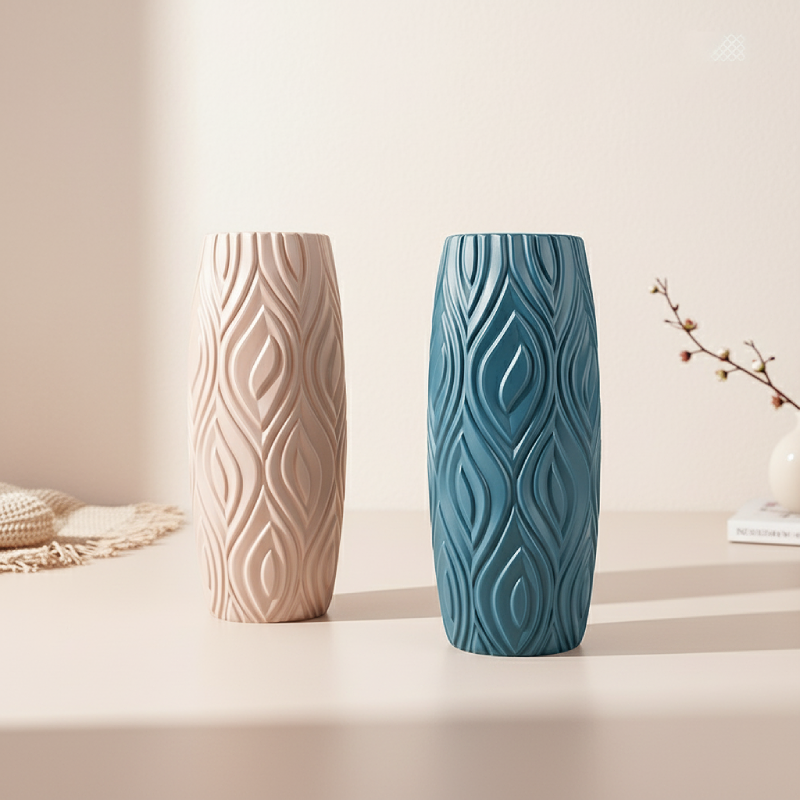 Vases cylindrique plastique – Design décoratif contemporain L'UNIVERS DU VASE