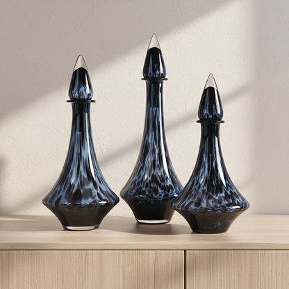 Vase en verre sculptural – Design contemporain fumé L'univers-du-vase