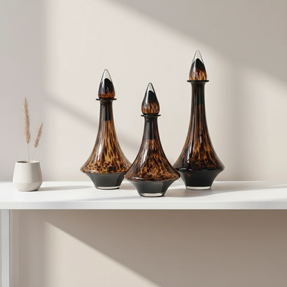 Vase en verre sculptural – Design contemporain fumé L'univers-du-vase