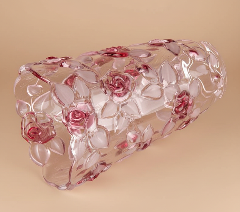 Vases en verre floral en relief – Design romantique et élégant L'UNIVERS DU VASE