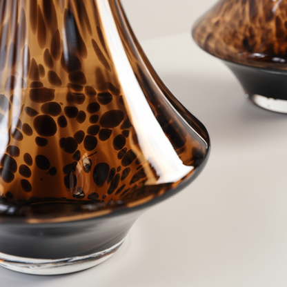 Vase en verre sculptural – Design contemporain fumé L'univers-du-vase