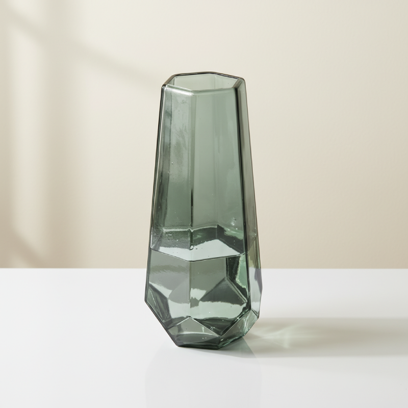 Vases en verre facetté – Design minimaliste L'UNIVERS DU VASE