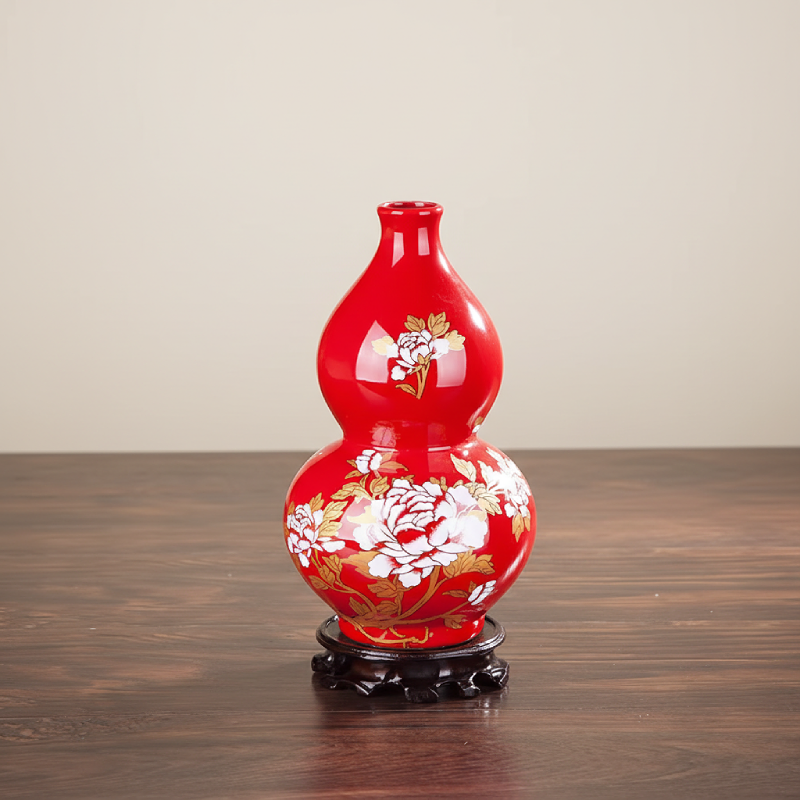 Vases en céramique rouge – Motifs floraux et élégance décorative L'UNIVERS DU VASE