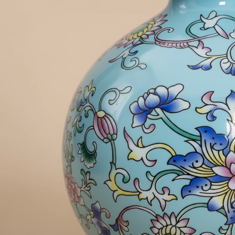 Vases chinois en céramique – Motifs floraux décoratifs élégants L'univers-du-vase