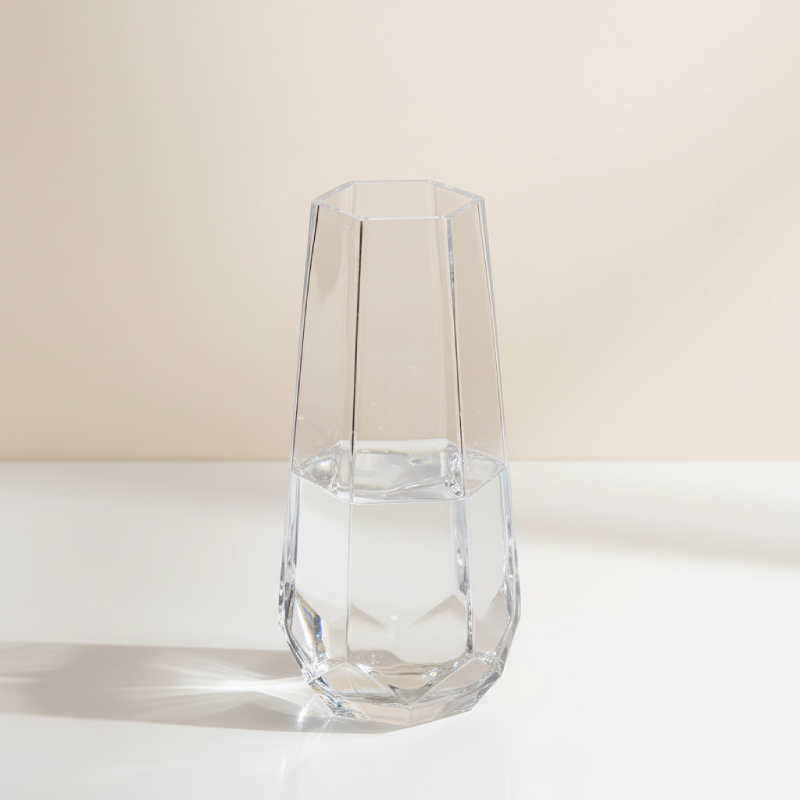 Vases en verre facetté – Design minimaliste L'UNIVERS DU VASE